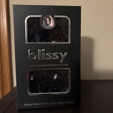 NWT Blissy Scrunchies 6 pack Set Black 3 Regular/3 Skinny