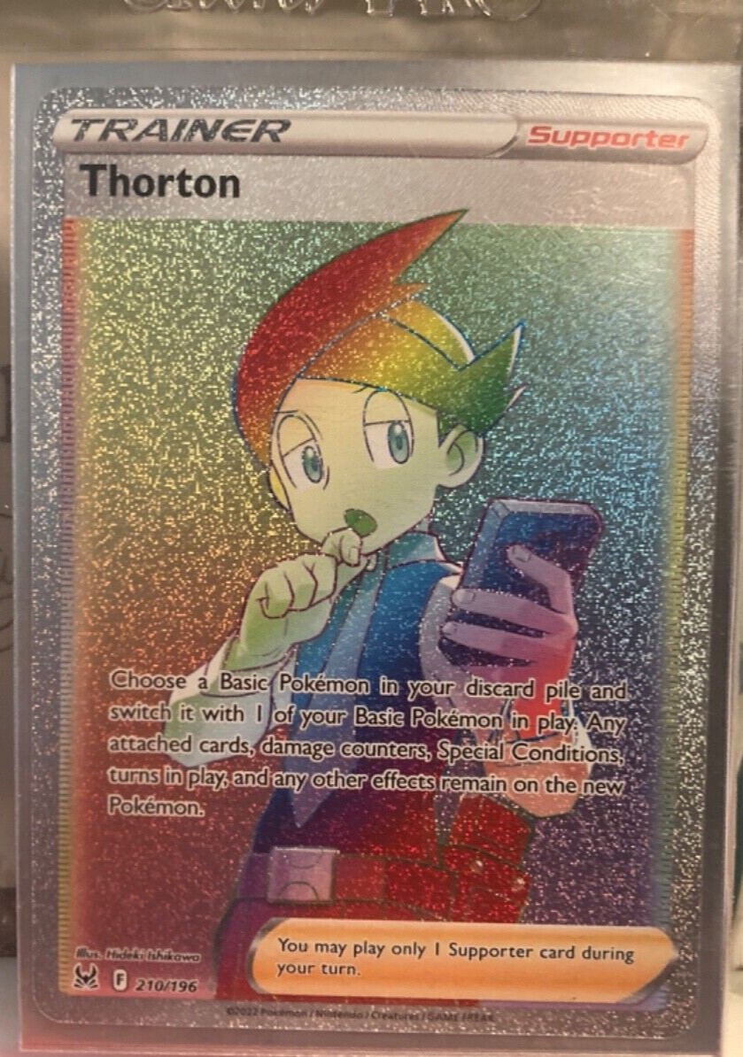 Pokmon card thorton rainbow rare also a Zamazenta V Both in good to  condition | eBay