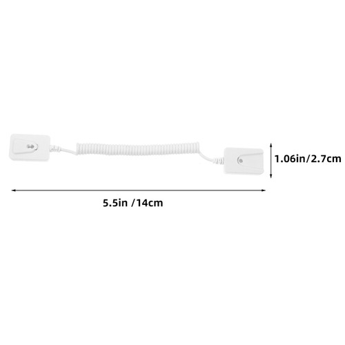2Pcs Remote Leash TV Remote Cable Adhesive Tether Retractable Tether Desk Phone - Picture 6 of 12