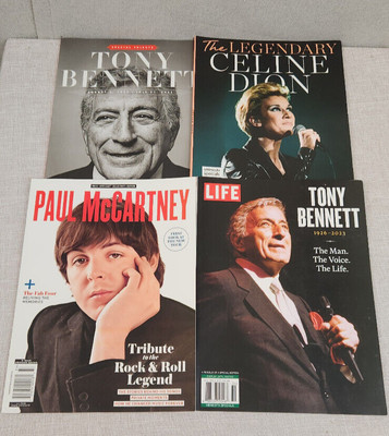 Lot Bundle 4 Vegas Legends Tony Bennett Celine Dion 360 MEDIA Picture Magazine