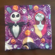 Nightmare Before Christmas Canvas Halloween Throw Pillow Cover 17"+ Square