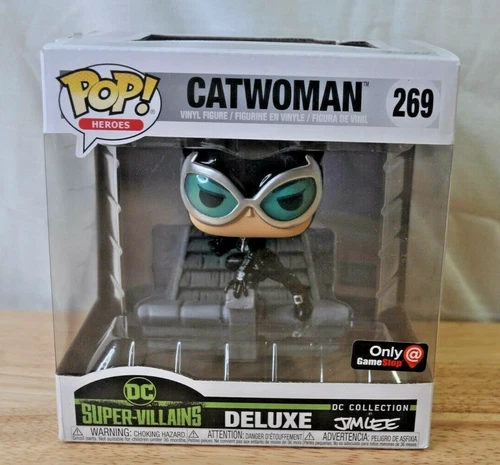 Funko Pop #269 Catwoman DC Super-Villains-Jim Lee-GameStop Exclusive *NEW*