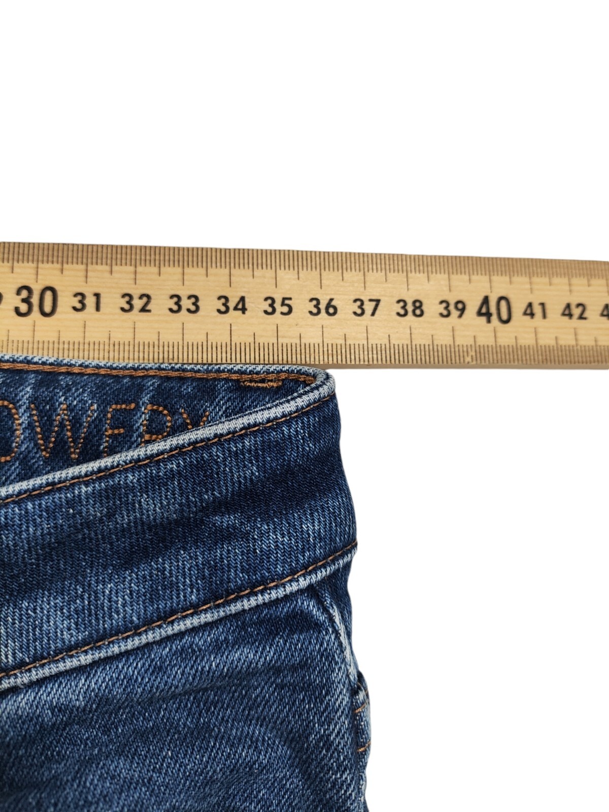 Neuw Bowery Jeans Women's Size 29W 29L Blue Denim Slim Tapered Stretch image 8