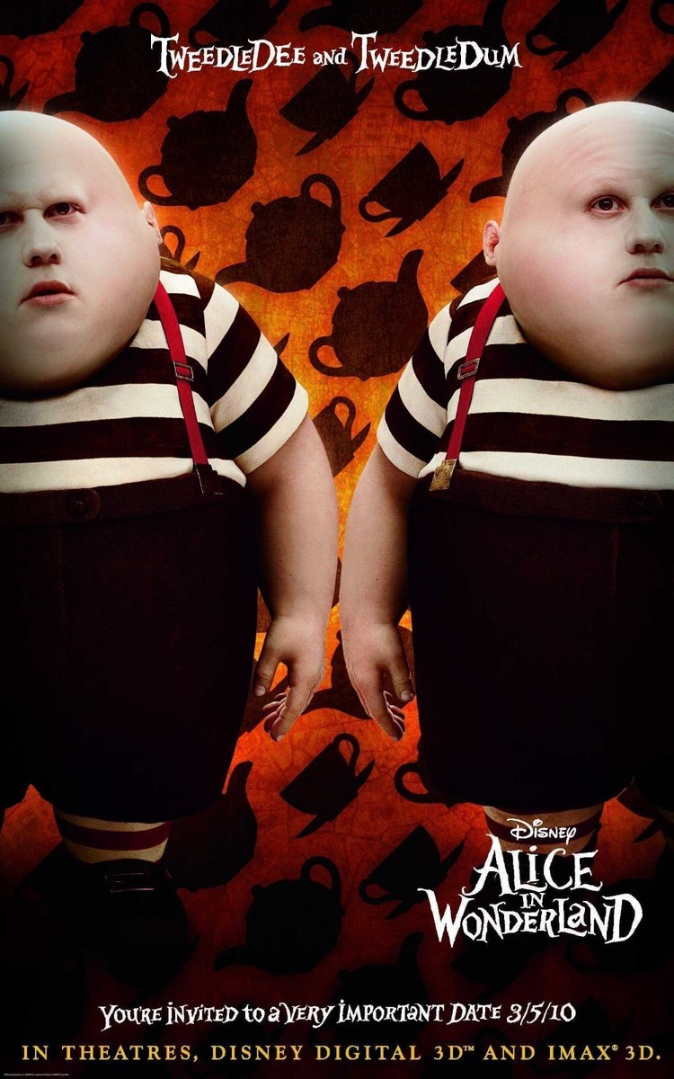 milet inside you wonderland セット　ポスター Alice In Wonderland movie poster - 11 x 17 inches - Tweedledee and