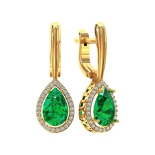 2 pairs Earring Wax patterns for lost wax casting jewelry/wax model_0734