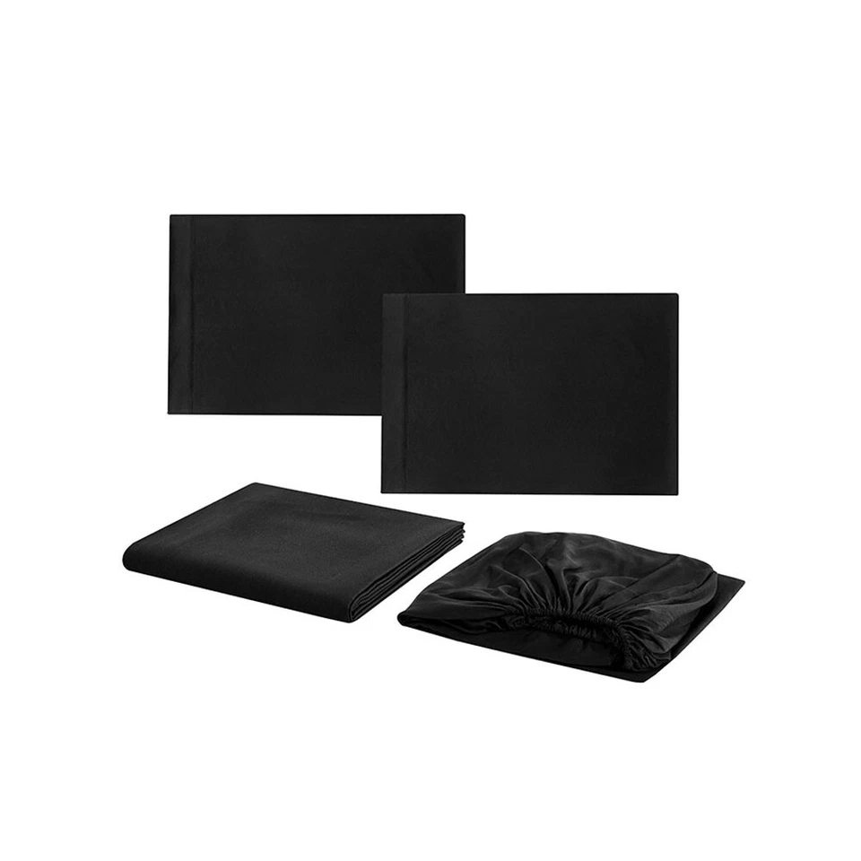 Home Furnishings Pillowcase Four Piece Bed Sheet Set Bedsheet Bedding Set - Image 3 of 4