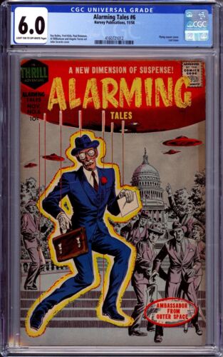 CGC HARVEY ALARMING TALES #6 FN 6.0 1958 John Severin cover TOTAL 7 GRADED - Picture 1 of 3