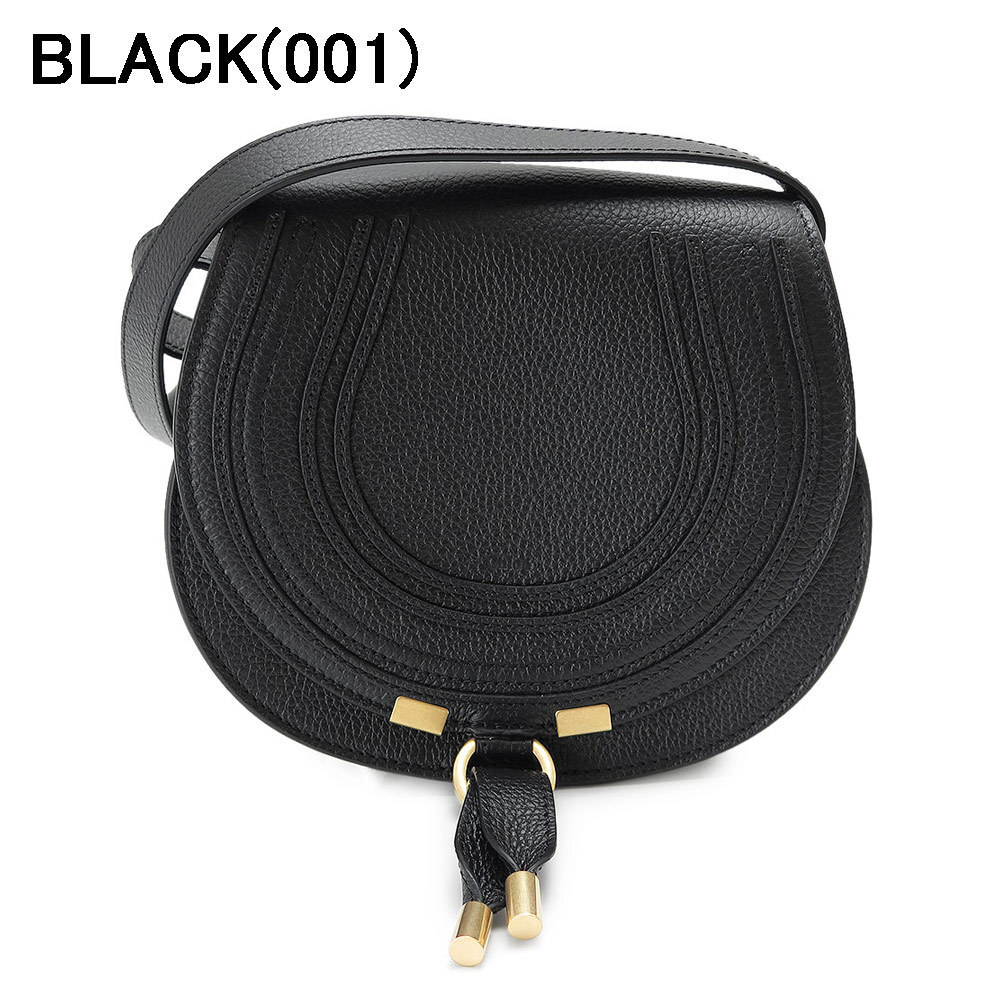 Chloe Shoulder Bag Black MARCIE SMALL SADDLE BAG CHC22AS680I31 