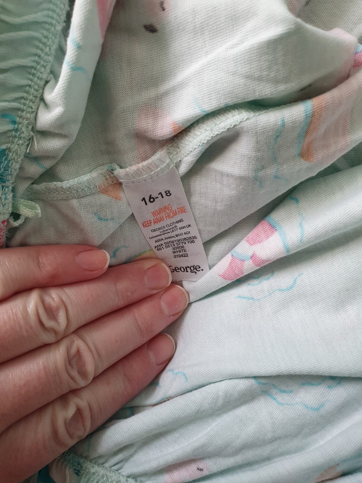 Ladies Size 1618 16 18 Asda Summer Vest Shorts Pyjamas eBay