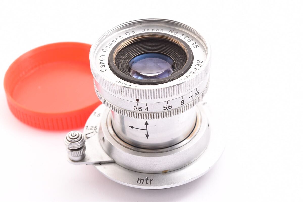 CANON 50mm/F3.5 collapsible lens 39mm serenar #12696 kjm 128 CANON 50mm/F3.5 collapsible lens 39mm serenar #12696 kjm 128