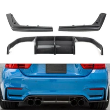 Rear Bumper Diffuser Lip Body Kit For BMW F80 M3 F82 F83 M4 2015-2020 Carbon