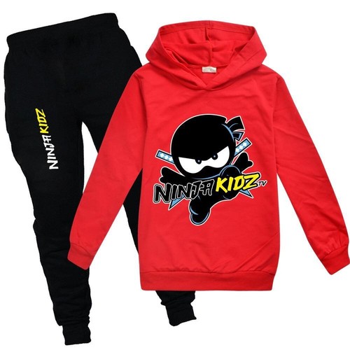 Ninja Kidz 6-13 year old children's hoodie set made of pure cotton fashion cloth - Picture 8 of 13
