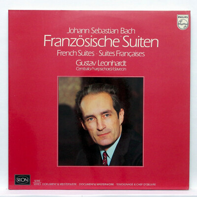 GUSTAV LEONHARDT ⸺ JS BACH french suites ⸺ PHILIPS 2xLPs NM | eBay