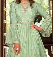 Eid Special Traditional Women s Suit Sharara Set Blue, Green Pink