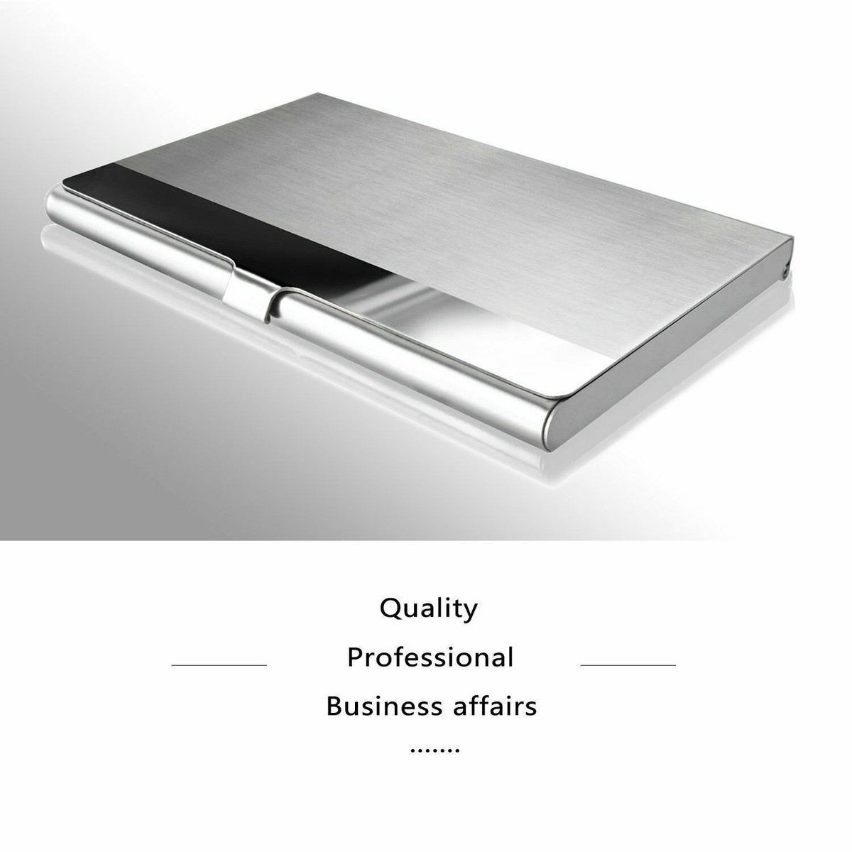Pocket Aluminum Steel & Metal Business Card Holder Case ID Credit