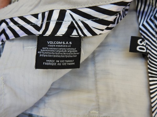 VOLCOM Shorts HAVALINA Plaid Short Check Pants W30 - Picture 7 of 11