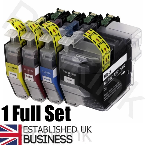 4 Compatible Ink Cartridges for Brother LC3219XL MFC-J6530DW  & MFC-J6930DW  Set