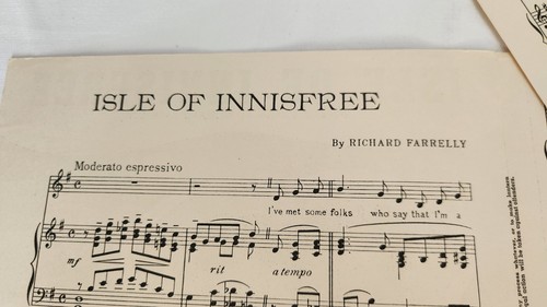 Isle of Innisfree by Farrelly, Sheet Music 1950, The Quiet Man, Bing Crosby - Picture 6 of 10
