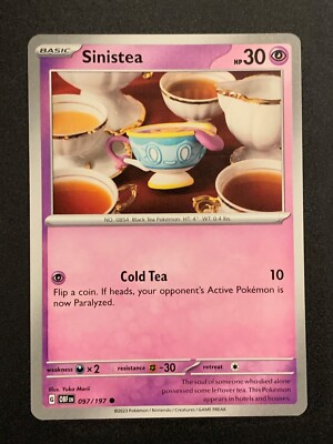 Sinistea - 097/197 - Common - S&V: Obsidian Flammen - Pokemon TCG