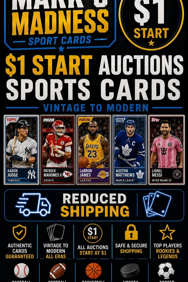 🏈SUNDAY MORNING SINGLES $0.99 shipping first item $0.25 each additional
