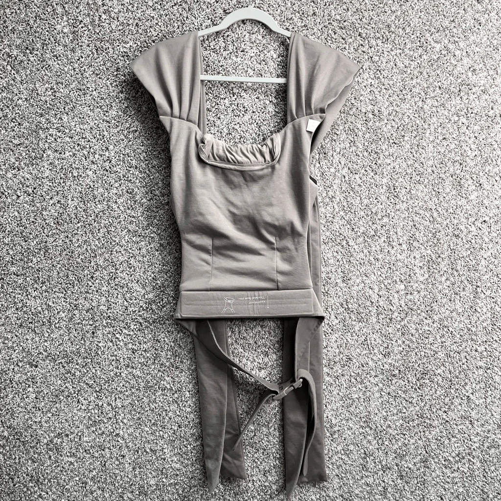 Lalabu Pewter Simple Wrap Baby Wearing Carrier