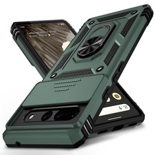 for Google Pixel 7 Pro Case 2.Pine Green /Slide Camera 2nd gen.Military Grade 