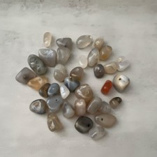 Stone Nugget Beads Loose 8-11mm Gray Beige White Brown Glossy for Jewelry-35