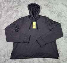 All In Motion Women's Heathered Black Soft Stretch Hoodie Sweatshirt - Size XL