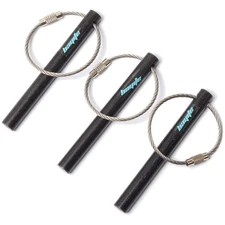 bayite Survival Drilled Ferrocerium Ferro Rod Flint Fire Starter Rods with Ke...