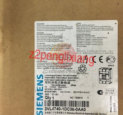 1PC New Siemens 3VL4740-1DC36-0AA0 Fixed Molded Case Circuit Breaker