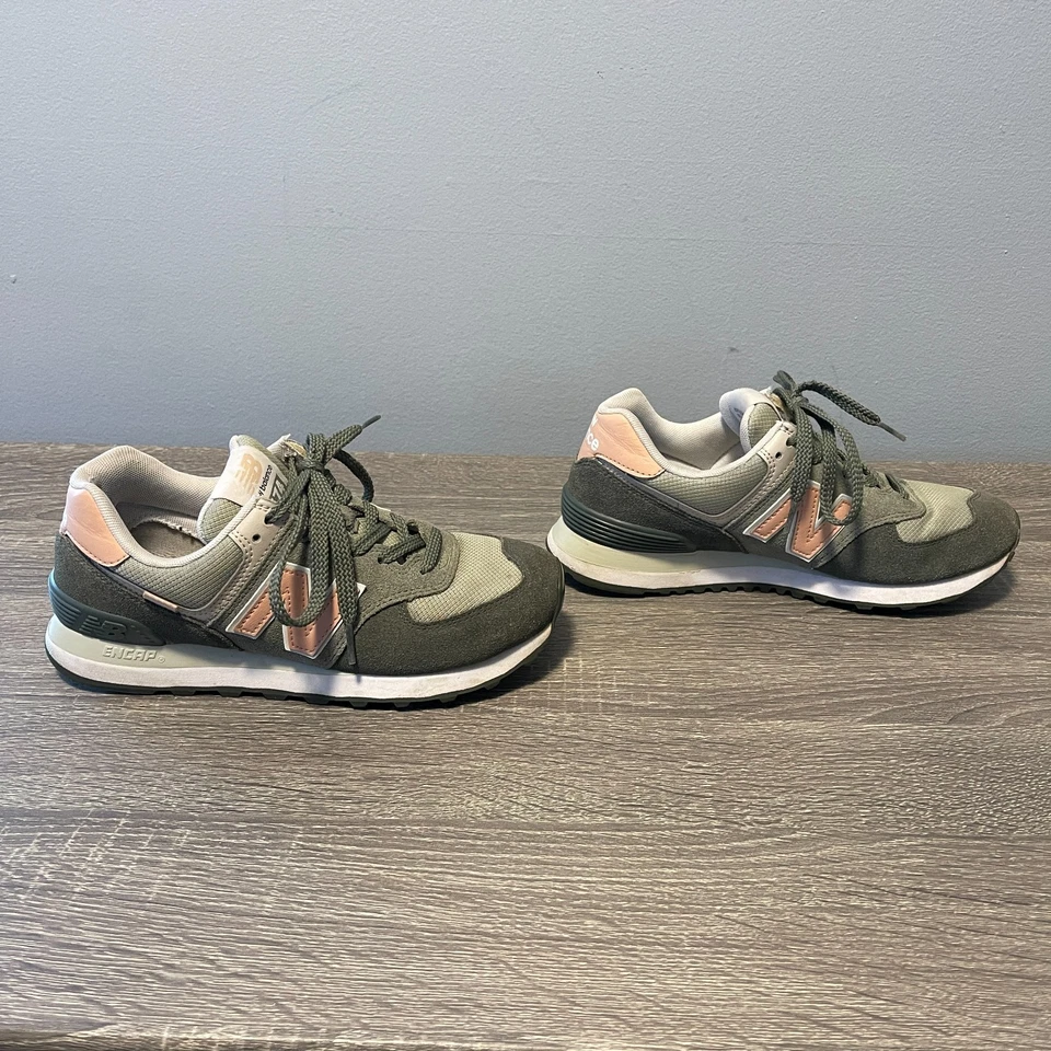 Туфли для ходьбы женские New Balance 574 V2 Trainer размер 7,5 Sage зеленые румяна - Изображение 3 из 4