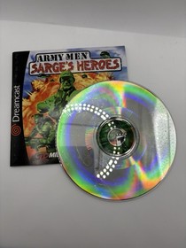 Army Men: Sarge's Heroes (Sega Dreamcast, 2000) Disc + Manual