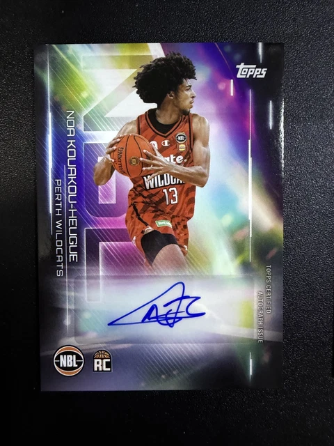 Noa Kouakou-Heugue 2025-26 Topps NBL Basketball Auto NA-NKH Perth Wildcats