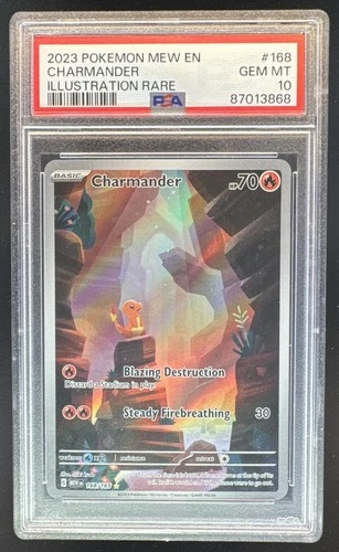 87013868 Charmander 2023 Pokemon Scarlet Violet 151 MEW EN #168 PSA 10