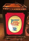 Vintage PABST BLUE RIBBON Hanging Light Sign WORKS! Rotates BAR Beer MOTION PBR
