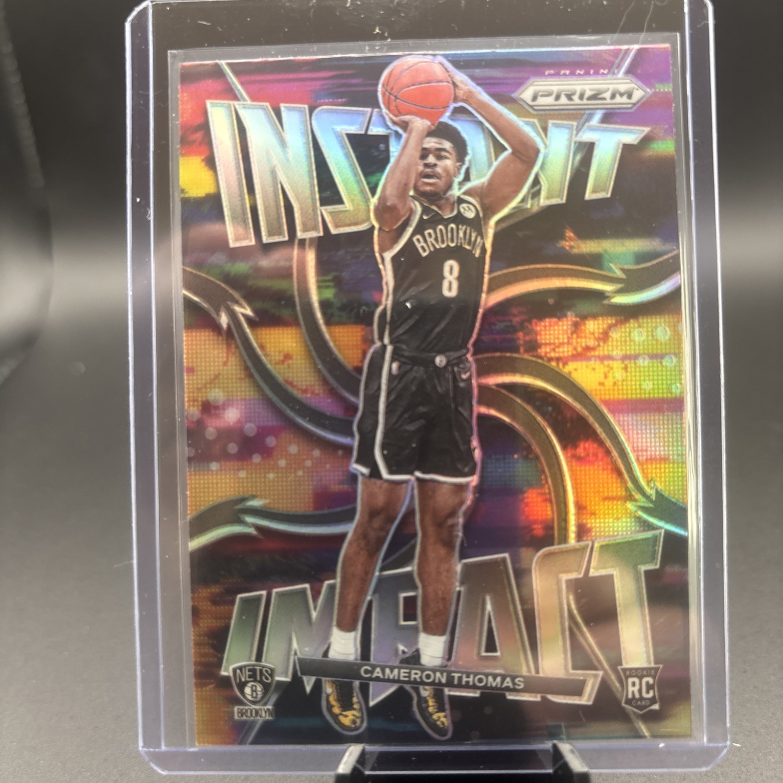 Cameron Thomas 2021-22 Panini Prizm Instant Impact Prizm #2 Rookie RC