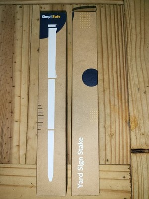 Simplisafe Yard Pfahl Kit Brandneu x2 im Karton UK Verkäufer