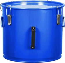 10Gal Grease Disposal Container Bucket for Fryer w Mesh Filter Bag&Weighted Base