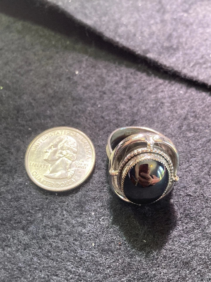 Anillo Whiting y Davis vintage tono plata. Grueso clásico años 50. Talla 6. 1/2 Foto 4 de 4