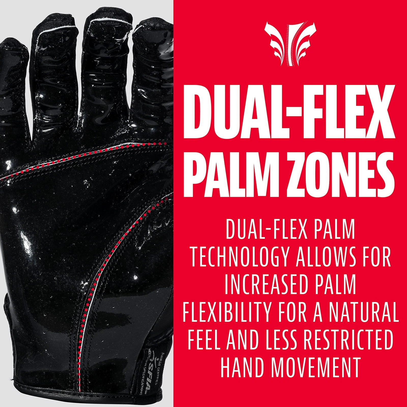 Franklin Sports Hi-Tack Football Receiver Gloves - Thumbnail 4