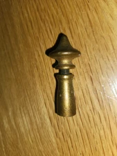 Genuine Tiffany Studios Gold Dore Lamp Riser and Finial - Linenfold ?