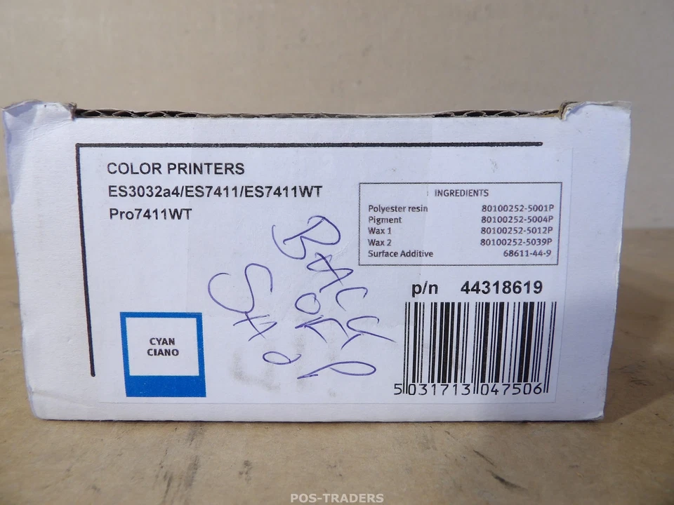 OKI 44318619 Genuine Toner Cartridge Cyan - AS NEW IN ORIGINAL BOX  - Image 3 of 4