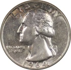 1964-P Washington Silver Quarter BU / Light Toning