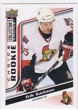 2009-10 UD Collector's Choice #279 Erik Karlsson RC Rookie Card (B09P05). rookie card picture