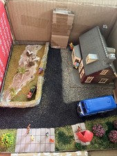 Diorama train set  00 gauge complete scenic layout of local shop