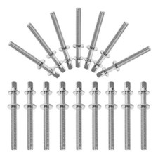 30 Pcs Drum Tension Rods Key Accessory Screws for Percussion Repair