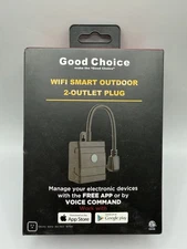 good choice wifi smart outdoor 2-outlet plug New