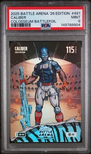 Caleb Williams CALIBER Bo Jackson Battle Arena Colosseum Ice, PSA 9, Bears 🔥
