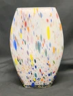 Art Glass Murano Style Multi Color Vase