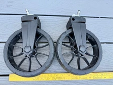 Two Baby Jogger City Select LUX Stroller FRONT WHEELS Replacement Set 2017 EUC